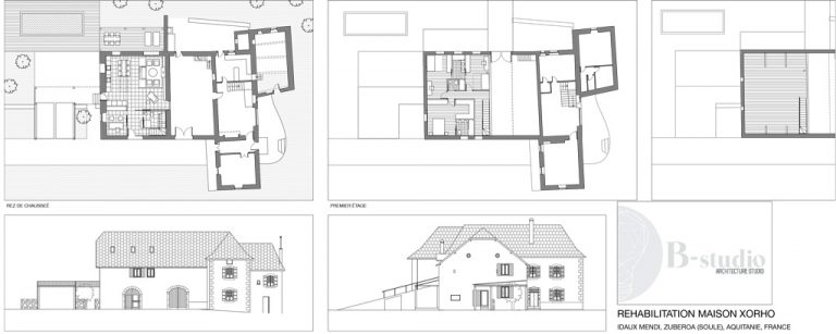 b-estudio proyecto casa Xorho plano